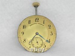 Top Grade 43mm Ed. Koehn 18 Jewel Nickel Plojoux Pocket Watch Movement, Running