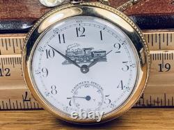 Trainmen's Special Railroad Pocket Watch 23 Jewels Keeps Time With Chain & FOB