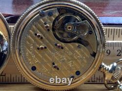 Trainmen's Special Railroad Pocket Watch 23 Jewels Keeps Time With Chain & FOB