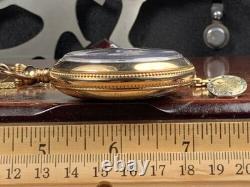 Trainmen's Special Railroad Pocket Watch 23 Jewels Keeps Time With Chain & FOB