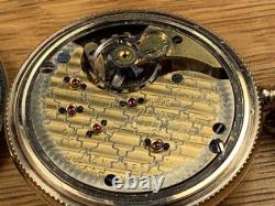 Trainmen's Special Railroad Pocket Watch 23 Jewels Keeps Time With Chain & FOB