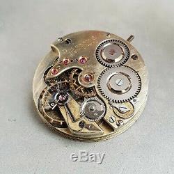 Two higrade Swiss antique pocket watch movements Agassiz Mathez tiffany 1880s