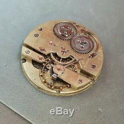 Two higrade Swiss antique pocket watch movements Agassiz Mathez tiffany 1880s