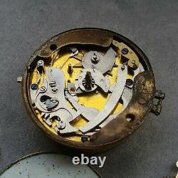 UJHN &son 1770 small 33mm quarter repeater verge fusee pocket watch mvmnt
