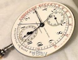 Ulysse Nardin Chronograph Rattrapante Pocket Watch movement & enamel dial