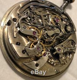 Ulysse Nardin Chronograph Rattrapante Pocket Watch movement & enamel dial