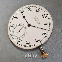 Ulysse Nardin pocket watch cert chronometer movement w observatory bulletin 43mm