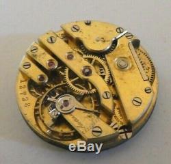 Ulysses Nardin Small pocket watch movement not working for parts (K416)
