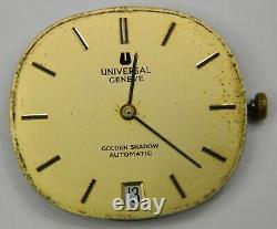 Universal Geneve 2-67 Golden Shadow 25j Micro-rotor Watch Movement Runs Repair