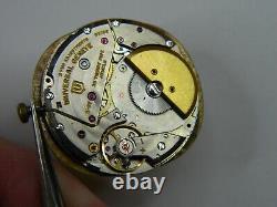 Universal Geneve 2-67 Golden Shadow 25j Micro-rotor Watch Movement Runs Repair