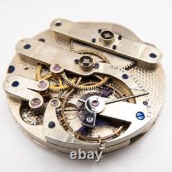 Unsigned High Grade Swiss 40 x 10.1 mm Key Wind Antique Pocket Watch Movement