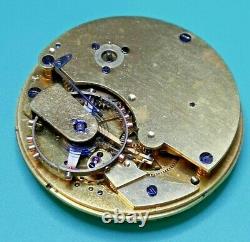 Unusual Detent Chronometer Pocket Watch Movement by Tupman for Repair (K39)