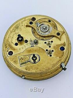 Unusual French, Royal Exchange London Fusee Pocket Watch Movement (AC96)