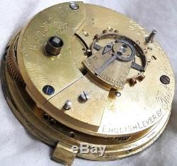 Up Down Dial English Pocket watch movement Thomas Russell (Repair). LIVERPOOL