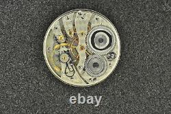 VINTAGE 12S OPEN FACE ILLINOIS POCKET WATCH MOVEMENT FROM 1914 RUNNING grade 274
