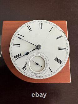 VINTAGE 18 SIZE ILLINOIS POCKET WATCH MOVEMENT GR. 2 KEEPING TIME KWithKS