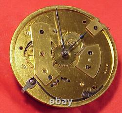 VINTAGE 52mm GLASGOW SCOTLAND EXTRA LARGE MOVEMENT FUSEE LEVER POCKET WATCH