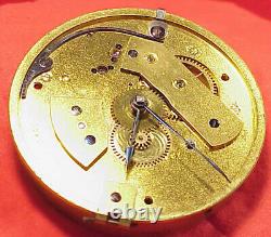 VINTAGE 52mm GLASGOW SCOTLAND EXTRA LARGE MOVEMENT FUSEE LEVER POCKET WATCH