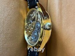 VINTAGE CHOPARD LUC GOLD PLATE MOVEMENT CUSTOM CASE Men Watch With GN ROLEX POUCH