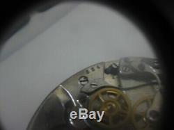 VINTAGE POCKET CHRONOGRAPH movement, bridge signed with a cross and 71222