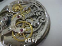 VINTAGE POCKET CHRONOGRAPH movement, bridge signed with a cross and 71222