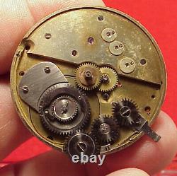 VINTAGE RARE GRADE 43MM H L MATILE 19 j PATENT WINDING POCKET WATCH MOVEMENT