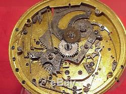 VINTAGE Skeleton French 1/4 Repeater High Grade Movement 52MM Pocket Watch
