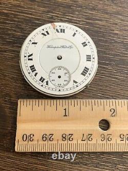 VTG Hampden Watch Co. 2072071 Pocket Watch Movement For Parts/Repair 17J 53.02g