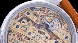 Vacheron & Constantin Geneve Men's Skeleton Engraved Swiss Pocket Watch Movement