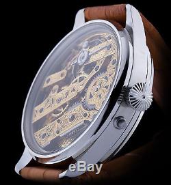 Vacheron & Constantin Geneve Men's Skeleton Engraved Swiss Pocket Watch Movement