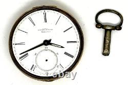 Verge Fusee Pocket Watch Movement Gabriel D. Clark Baltimore Working #746