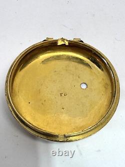 Verge Fusee Pocket Watch Movement Gabriel D. Clark Baltimore Working #746