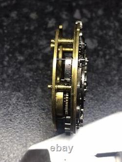 Verge Fusee Repeater Pocket Watch Movement Two Hammers Spares or Repair 37mm