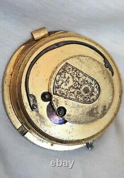 Verge Pocket Watch Movement. FULL WORKING ORDER Inc. Key 1800s. Liverpool