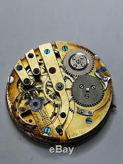 Very High Grade Antique Pocket Watch Movement LeCoultre Wolfs Teeth