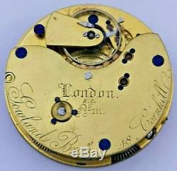 Very High Quality Freesprung English Pocket Watch Movement London Made (P59)