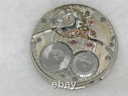 Very Rare 0 Size Waltham Riverside Maximus 19 Jewel Movement & Dial, Running