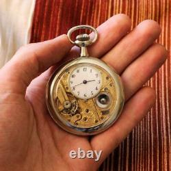 Very Rare 1905' Valor Watch Co Exposed Filigree Movement Open Face Pocket Watch
