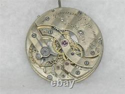 Very Rare 28mm Patek Philippe 17 Jewel Pocket Watch Movement & Dial, Running