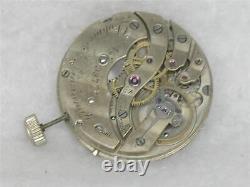 Very Rare 28mm Patek Philippe 17 Jewel Pocket Watch Movement & Dial, Running