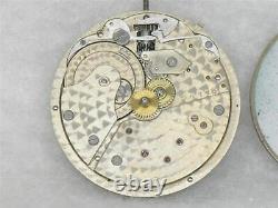 Very Rare 28mm Patek Philippe 17 Jewel Pocket Watch Movement & Dial, Running