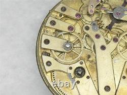 Very Rare 30 Jewel 44mm Jumping Independent Seconds Swiss Movement, Running