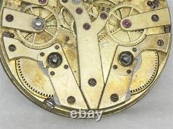 Very Rare 30 Jewel 44mm Jumping Independent Seconds Swiss Movement, Running