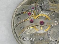 Very Rare 39mm Touchon 17 Jewel Nickel 2.5mm Th. Pocket Watch Movement, Running