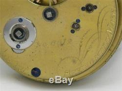 Very Rare & Early 17 Jwl 3/4 Plate New York Watch Co. Hg Norton Movement & Dial