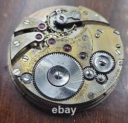 Very Rare Longines 19.41 Pocket Watch Movement 8 Day For Repairs
