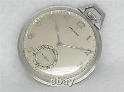 Very Rare Serial #r14 Platinum Hamilton Gents 23 Jewel 923 Pocketwatch, Running