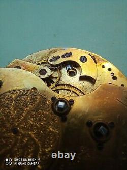 Very high grade Barraud & Lunds pocket watch movement with power reserve