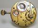 Very Nice Pocket Watch Movement Hands And Dial Stem At Three O'clock