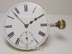 Very nice Pocket watch movement hands and dial stem at three o'clock
